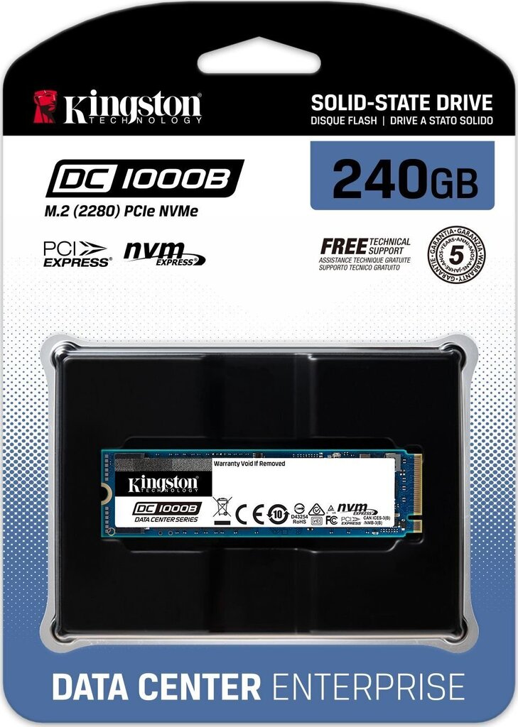 Kingston DC1000B (SEDC1000BM8/240G) цена и информация | Sisemised kõvakettad (HDD, SSD, Hybrid) | kaup24.ee