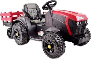 Детский одноместный электрический трактор BDM0925, красный цена и информация | Электромобили для детей | kaup24.ee
