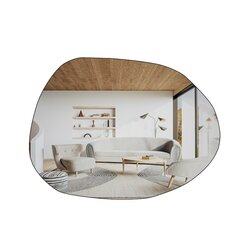 Peegel Kalune Design Liora, hõbedane hind ja info | Peeglid | kaup24.ee