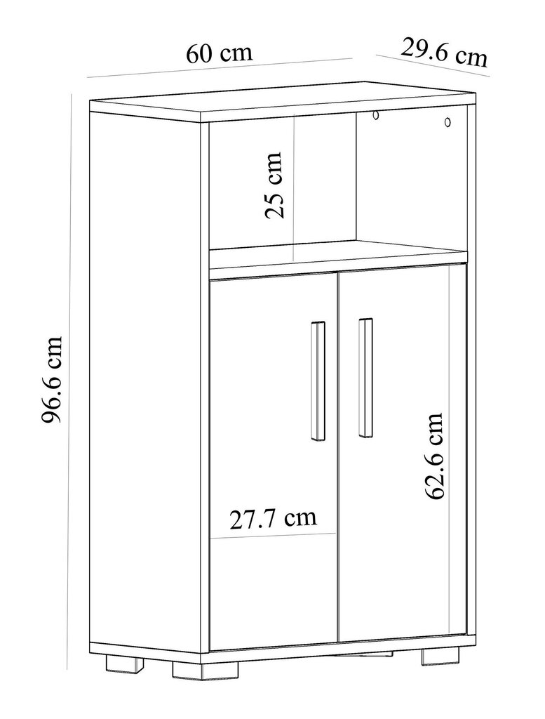 Kapp Asir Moon, pruun/valge hind ja info | Vannitoakapid | kaup24.ee