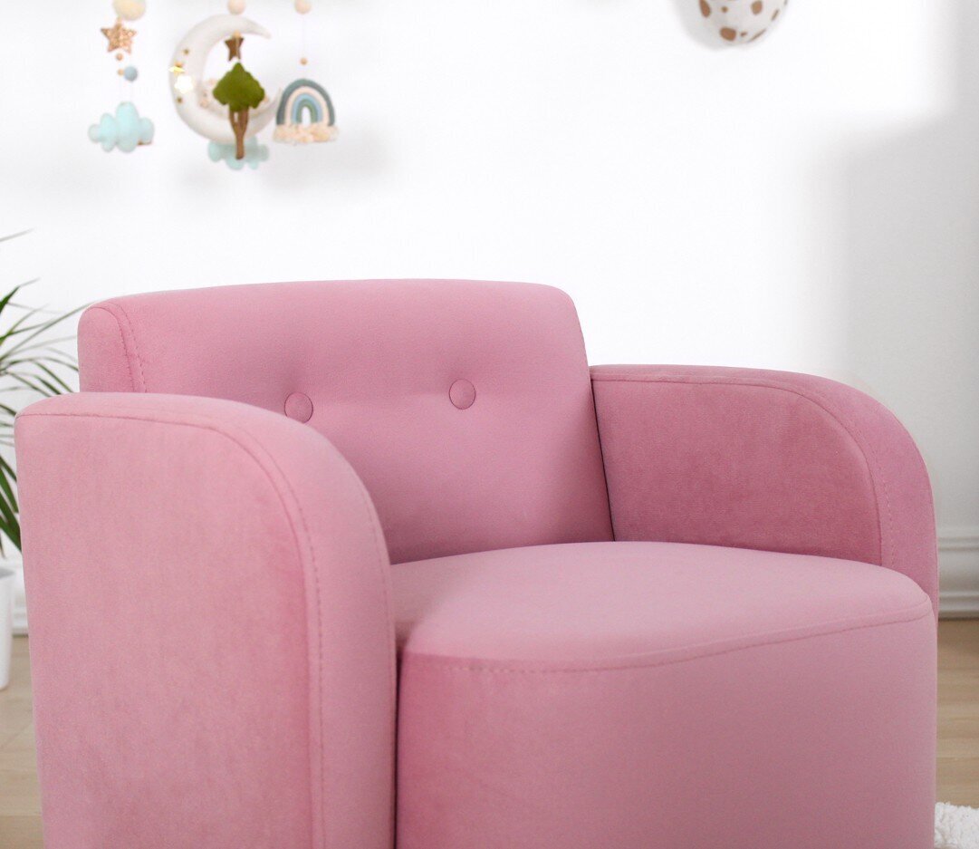 Tugitool lastele Hanah Home Volie, roosa hind ja info | Lastetoa kott-toolid, tugitoolid ja tumbad | kaup24.ee