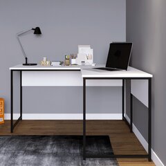 Письменный стол Asir L - L192, белый/черный цена и информация | Компьютерные, письменные столы | kaup24.ee