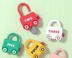 Võtmega tabalukud lastele Montessori 6 tk hind ja info | Arendavad mänguasjad | kaup24.ee
