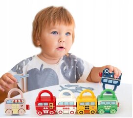 Võtmega tabalukud lastele Montessori 6 tk цена и информация | Развивающие игрушки и игры | kaup24.ee