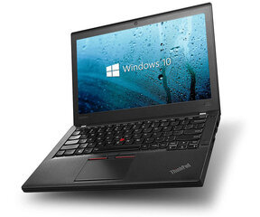 Lenovo ThinkPad X260 12.5", Intel Core i5-6300U, 8GB, 256GB SSD, WIN 10, чёрный цена и информация | Ноутбуки | kaup24.ee