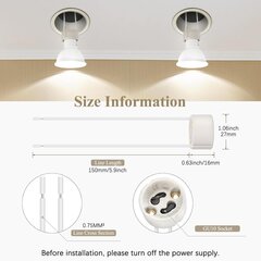 Keraamiline pesa GU10 15 cm kaabliga 10-osaline komplekt hind ja info | Süvistatavad ja LED valgustid | kaup24.ee