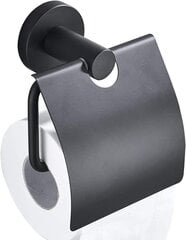 Держатель туалетной бумаги, Чёрный (металл) цена и информация | Аксессуары для ванной комнаты | kaup24.ee