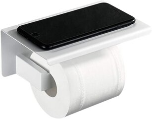 Держатель туалетной бумаги, белый (металл) цена и информация | Аксессуары для ванной комнаты | kaup24.ee