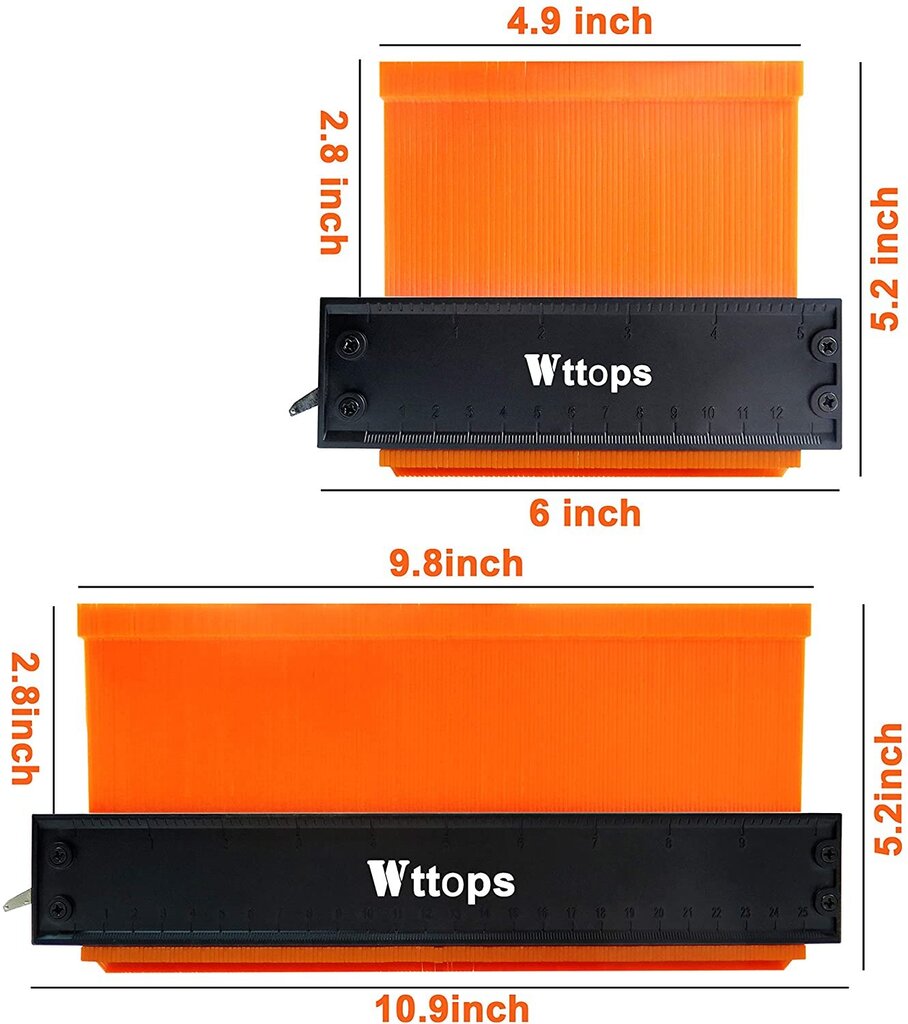 Kontuurimõõtur, 2tk pakis цена и информация | Käsitööriistad | kaup24.ee