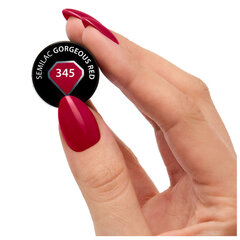 Гибридный лак СЕМИЛАК 345 Gorgeous Red, 7 мл цена и информация | Лаки для ногтей, укрепители для ногтей | kaup24.ee