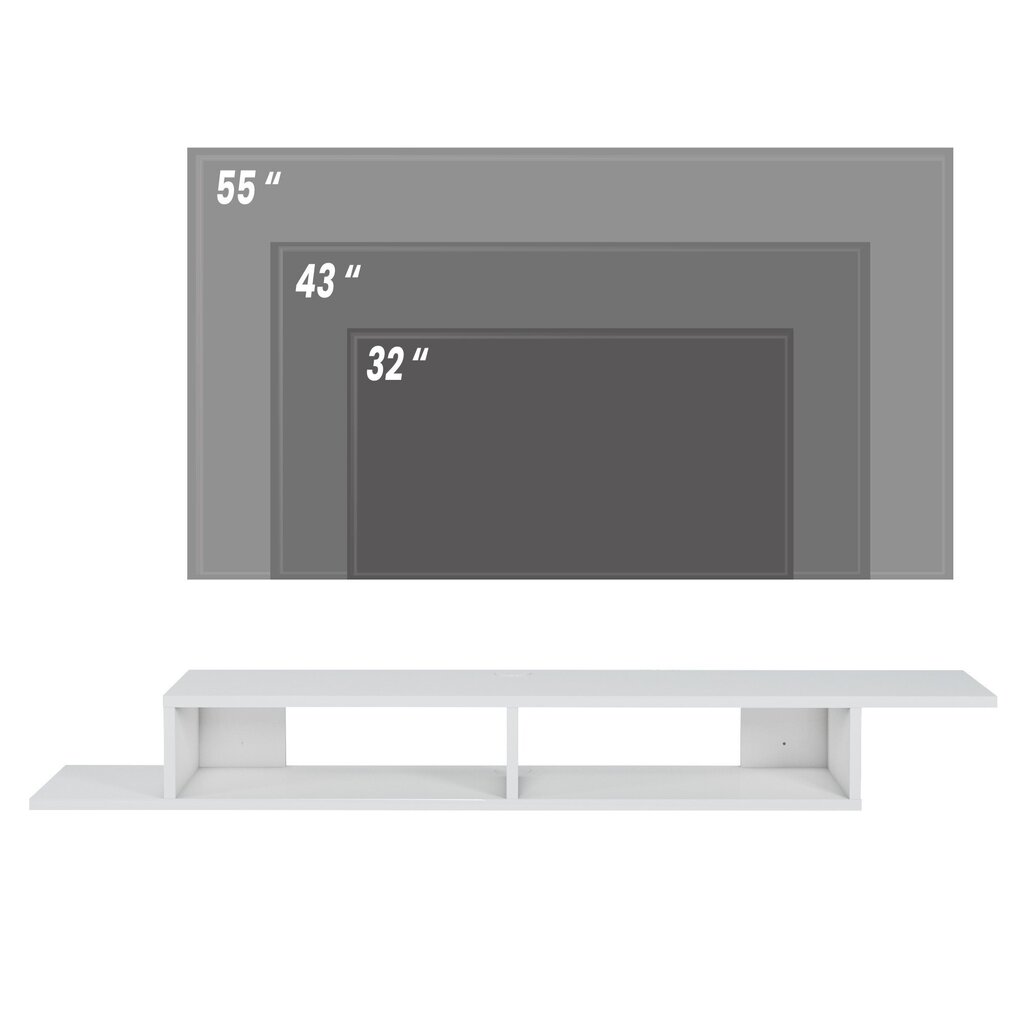 Telerikapp Kalune Design Numudio, valge hind ja info | TV alused | kaup24.ee
