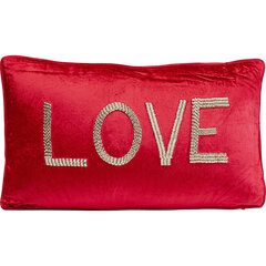 Подушка Love Red, 35х60 см цена и информация | Подушки, наволочки, чехлы | kaup24.ee