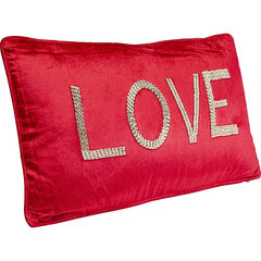 Cushion Beads Love Red 35x60cm цена и информация | Подушки, наволочки, чехлы | kaup24.ee