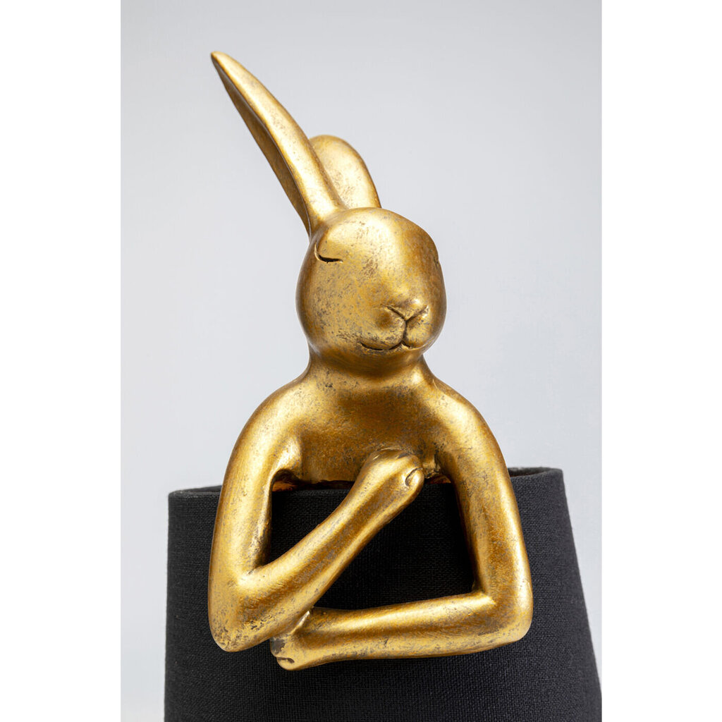 Laualamp "Rabbit", 50cm, Kullane/Must цена и информация | Laualambid | kaup24.ee