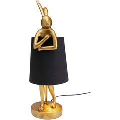 Laualamp "Rabbit", 50cm, Kullane/Must hind ja info | Laualambid | kaup24.ee