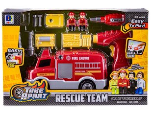 Auto, tuletõrjeauto, purustus- ja väänamisauto, tuletõrje, kruvikeeraja hind ja info | Poiste mänguasjad | kaup24.ee