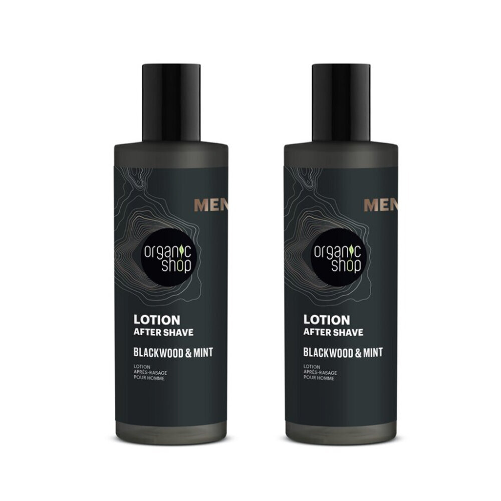 After Shave Lotion meestele Organic Shop, 2x150ml hind ja info | Raseerimisvahendid | kaup24.ee