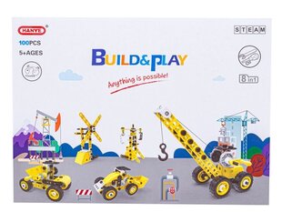 Ehitusplokid 100-osaline hind ja info | Poiste mänguasjad | kaup24.ee