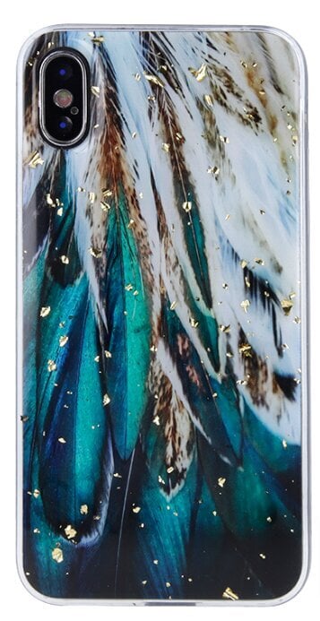 Fusion Gold Glam Feathers Case hind ja info | Telefoni kaaned, ümbrised | kaup24.ee