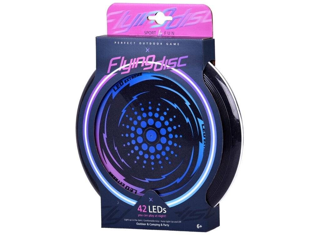 Lendav LED Ufo Disc, 23cm hind ja info | Vabaõhumängud | kaup24.ee