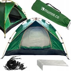 Палатка 4MWOOD CAM0002175-4, зеленый цена и информация | Палатки | kaup24.ee