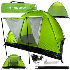 Палатка 4MWOOD-4, 210x210 см, зеленая цена и информация | Палатки | kaup24.ee