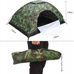 Палатка Flucar R39000-2, зеленый цена и информация | Палатки | kaup24.ee