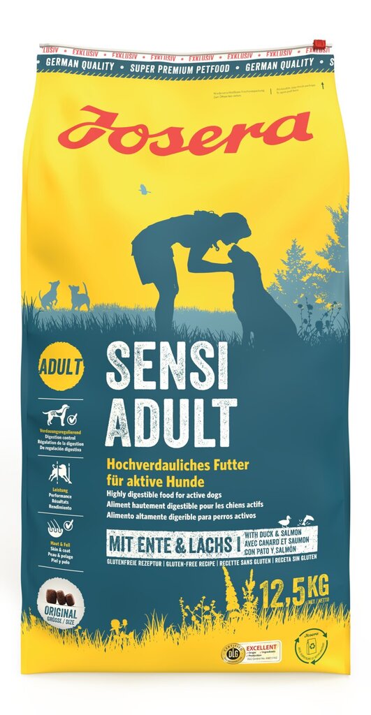 Josera SensiAdult igat tõugu täiskasvanud koertele, 12,5 kg hind ja info | Kuivtoit koertele | kaup24.ee