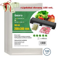 Vaakumpakendamise kotid Beoro 20 x 30 cm, 100 tk hind ja info | Vaakumpakendajad | kaup24.ee