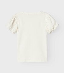 Name It футболка для девочек 13230271*02, белая цена и информация | Рубашки для девочек | kaup24.ee