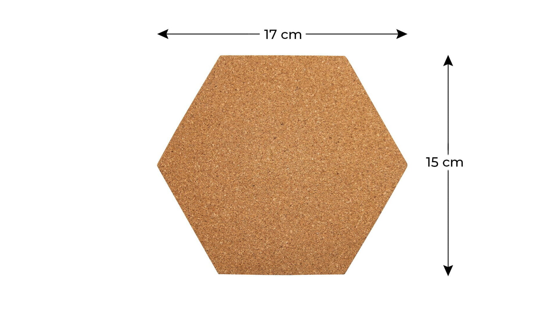 Korgist kuusnurkne tahvel 15x17 cm, 10 tk hind ja info | Kirjatarbed | kaup24.ee