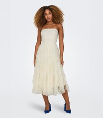 ONLY женское платье 15321340*02, белое цена и информация | Платья | kaup24.ee