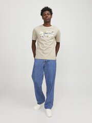 JACK & JONES мужская футболка 12250683*01, песочная цена и информация | Мужские футболки | kaup24.ee