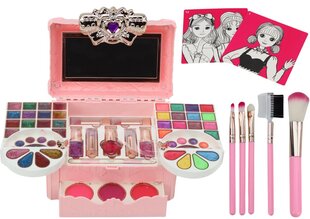 Игрушечный набор для макияжа в футляре со звуковыми эффектами, розовый цена и информация | Игрушки для девочек | kaup24.ee