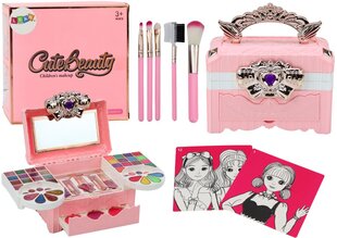 Игрушечный набор для макияжа в футляре со звуковыми эффектами, розовый цена и информация | Игрушки для девочек | kaup24.ee
