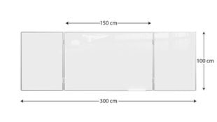 Magnetiline koolitahvel 100x150/300, valge hind ja info | Kirjatarbed | kaup24.ee