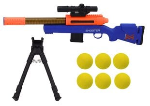 Большая винтовка с мягким мячом, синяя цена и информация | Игрушки для мальчиков | kaup24.ee