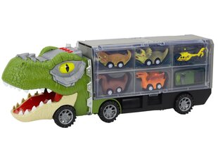 Dinosaur Reshoot Truck с машинками 6шт, зеленый цена и информация | Игрушки для мальчиков | kaup24.ee