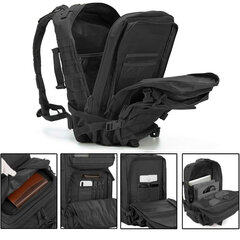 Тактический военный туристический рюкзак Omimar 45 л, черный цена и информация | Туристические, походные рюкзаки | kaup24.ee