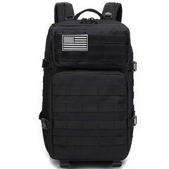 Тактический военный туристический рюкзак Omimar 45 л, черный цена и информация | Туристические, походные рюкзаки | kaup24.ee