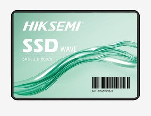 Hiksemi Wave S (HS-SSD-WAVE(S)(STD)/240G/SATA/WW) hind ja info | Sisemised kõvakettad (HDD, SSD, Hybrid) | kaup24.ee