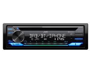 Автомобильная радиомагнитола с CD JVC KD-DB922BT Чёрный цена и информация | Автомагнитолы, мультимедиа | kaup24.ee