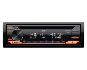 Raadio-CD-mängija Autosse JVC KD-DB922BT Must цена и информация | Автомагнитолы, мультимедиа | kaup24.ee