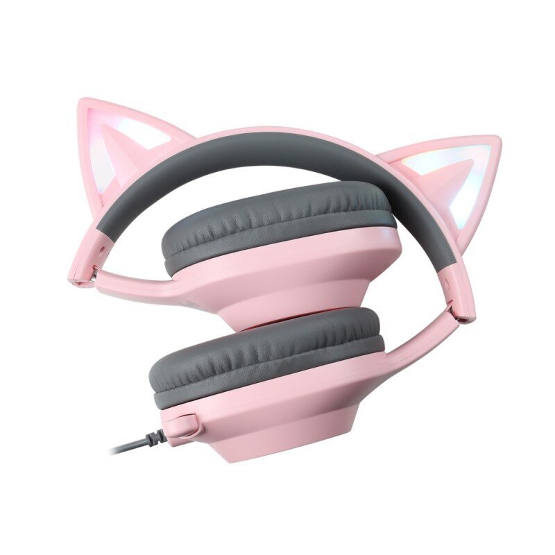 Foxxray ShinyCat Gaming Headset Wired Black/Pink hind ja info | Kõrvaklapid | kaup24.ee