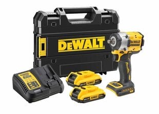 DEWALT УДАРНЫЙ гайковерт 1/2&quot; 18В 406Нм 2x2.0Ач TSTAK RING DCF921D2T цена и информация | Шуруповерты, дрели | kaup24.ee