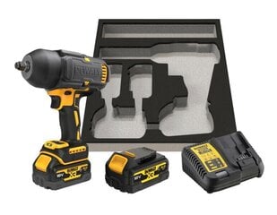 Ударный гайковерт DEWALT 1/2 18В 1355Нм 2x5.0Ач, с приспособлением для тележки DCF900P2G цена и информация | Шуруповерты, дрели | kaup24.ee