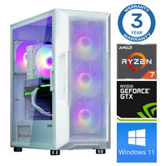 INTOP Ryzen 7 5700X 32GB 250SSD M.2 NVME+2TB GTX1650 4GB WIN11Pro цена и информация | Стационарные компьютеры | kaup24.ee