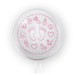 TUBAN 1-aastasele, sünnipäevaks, roosad jalad 45 cm hind ja info | Õhupallid | kaup24.ee