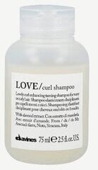 Šampoon lainelistele ja lokkis juustele Davines Love Curl Shampoo, 75ml цена и информация | Шампуни | kaup24.ee