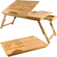 Стол для ноутбука, бамбук цена и информация | Компьютерные, письменные столы | kaup24.ee